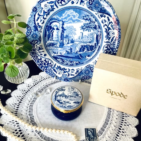 ●po-143/Spode ケース付き「Rome」エナメルボックス