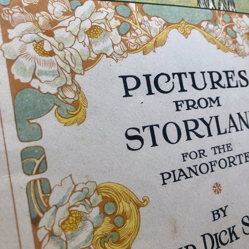 1930年代　フランス　アンティーク楽譜イヴモンタン イベットジロー　等17冊 ○pg-30/1910年代ピアノ譜「PICTURES OF STORYLAND」 | PISK