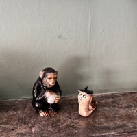 ●po-160/磁器製ハンドペイントのお猿さん
