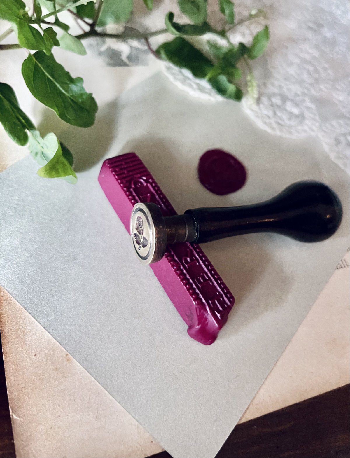 ○o-96/真鍮製 薔薇のシーリングスタンプ | PISKEY -イギリスのふるい
