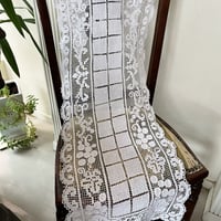●ｌ-74/フィレレース　葡萄模様のロングランナー 長さ104ｃｍ