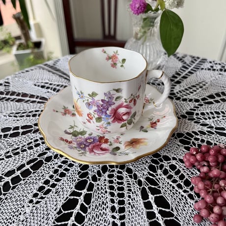 ●po-61/Royal  Crown Derby 「ダービーポージーズ」カップ＆ソーサー