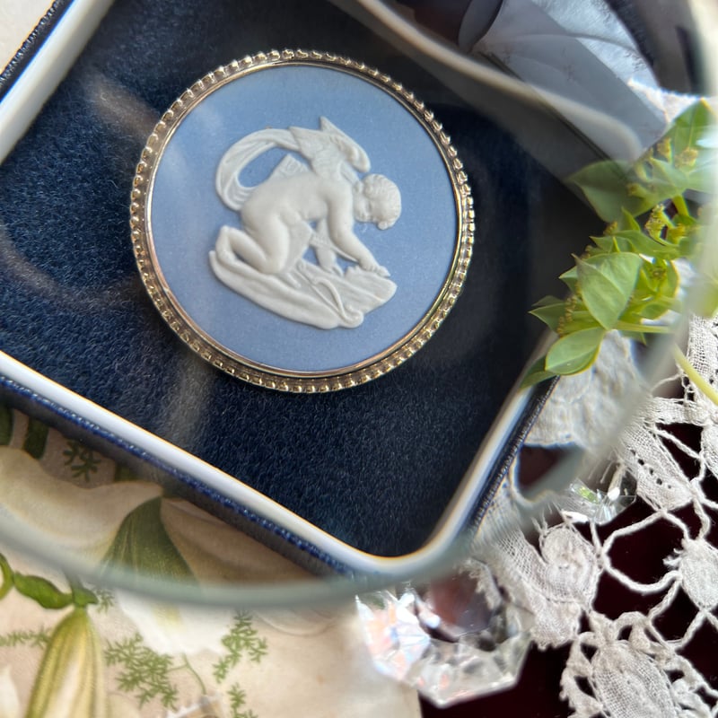 ○ab-478/ウェッジウッド シルバー×ジャスパー ケース入り天使の