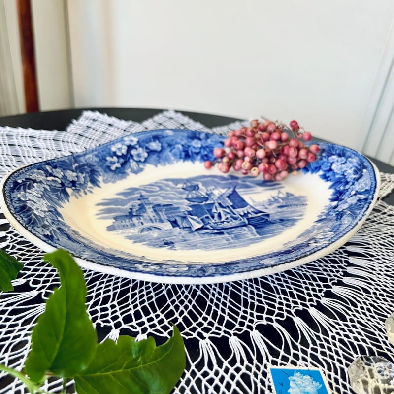 ○po-136/1920年代製 Wedgwood「Ferrara フェラーラ」プレート | P