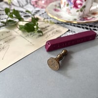 ●o-109/真鍮製 シーリングスタンプ  モノグラム「R」
