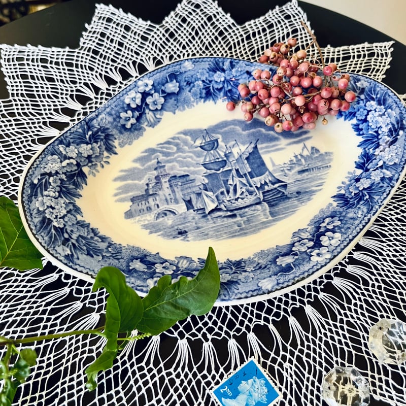○po-136/1920年代製 Wedgwood「Ferrara フェラーラ」プレート | P