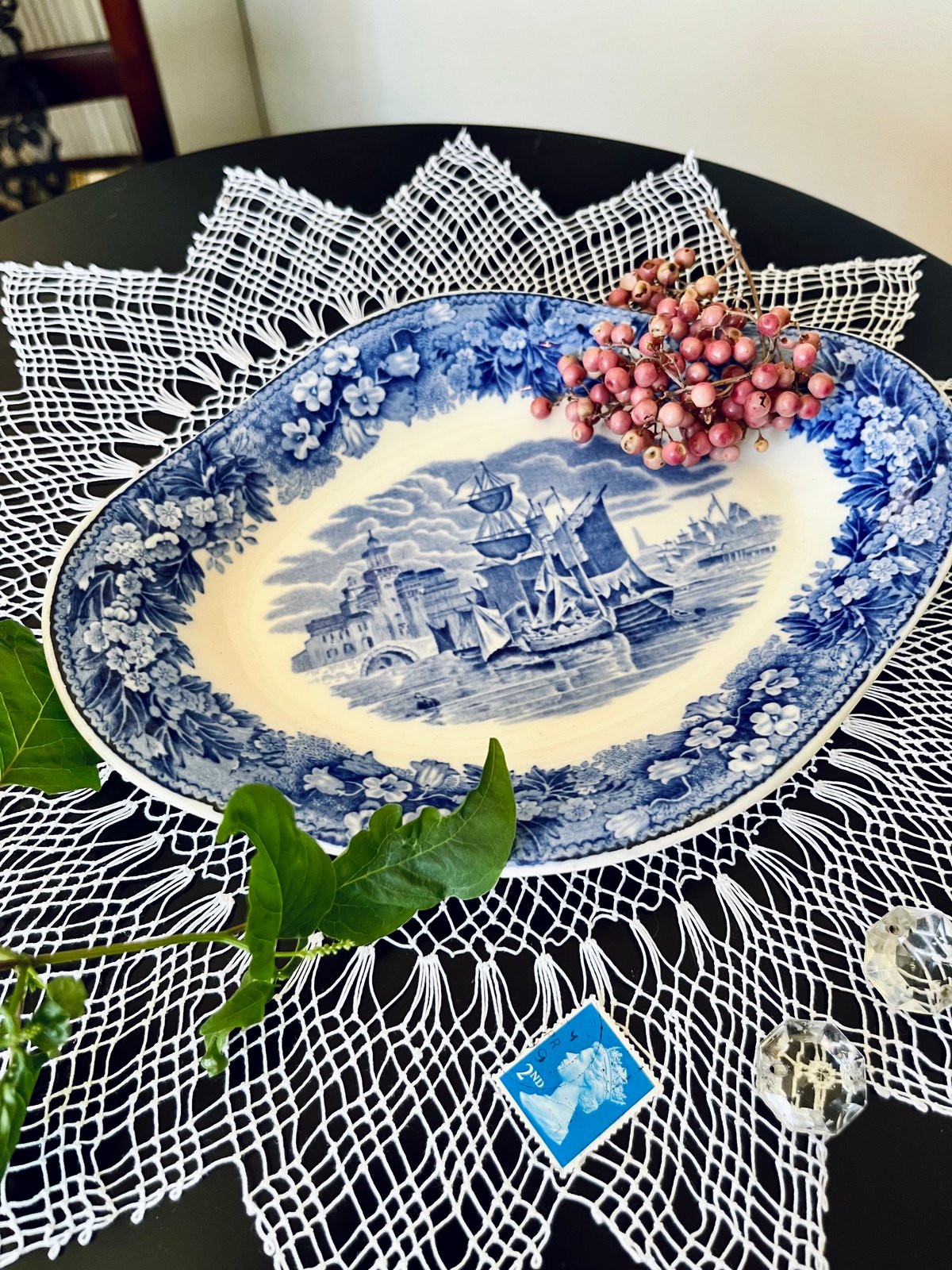 ○po-136/1920年代製 Wedgwood「Ferrara フェラーラ」プレート | P