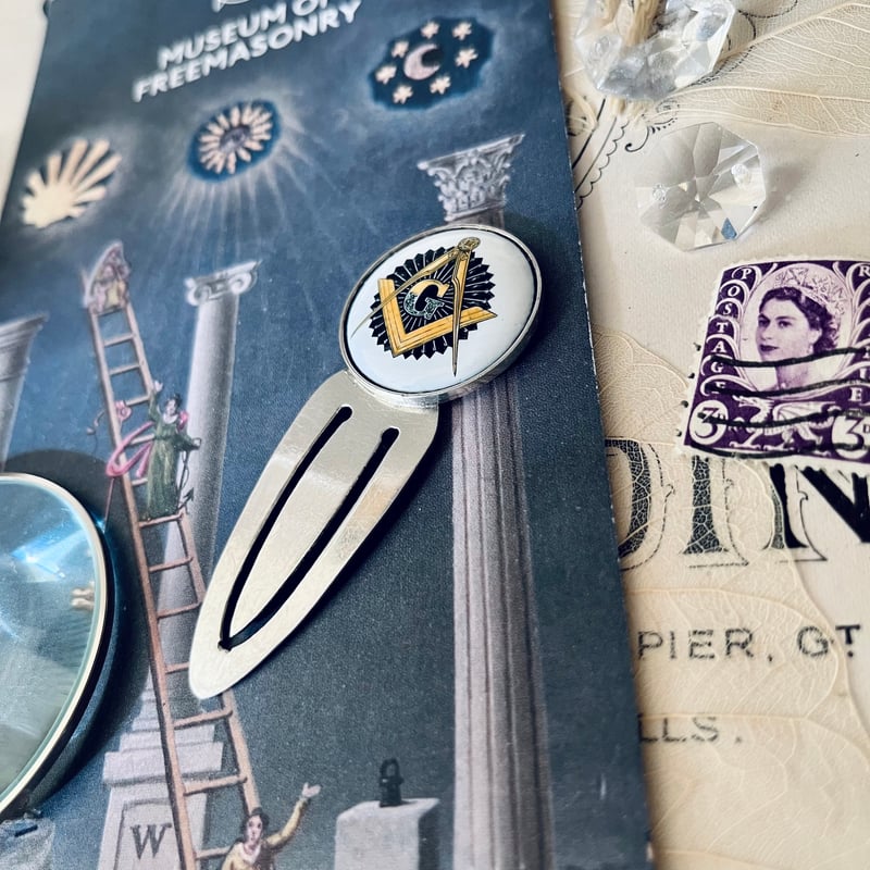 ○ab-325/シルバー製フリーメイソンのマネークリップ | PISKEY