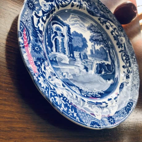 ●po-21/Spode 「ブルーイタリアン」プレート23ｃｍ