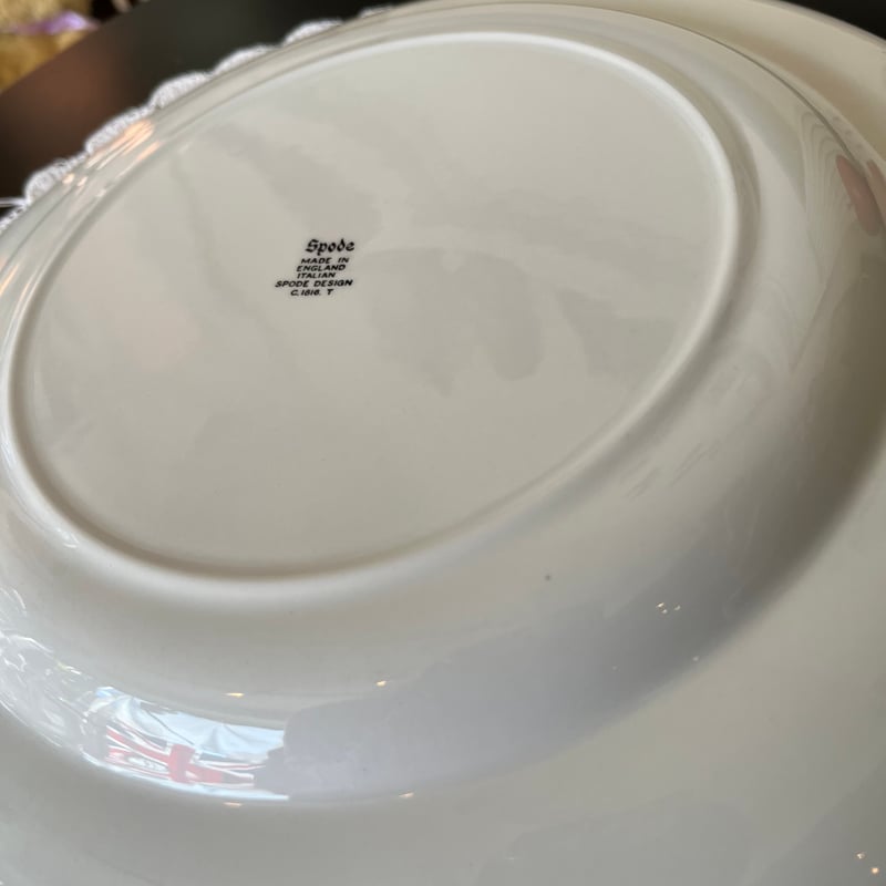 ○po-153/Spode 「ブルーイタリアン」プレート2枚セット | PISKEY