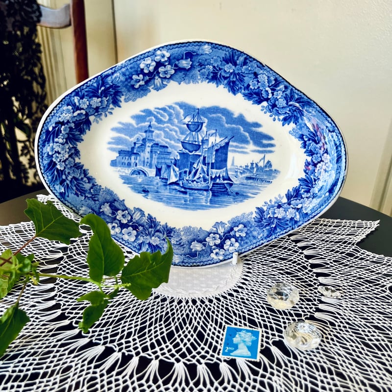 ○po-136/1920年代製 Wedgwood「Ferrara フェラーラ」プレート | P