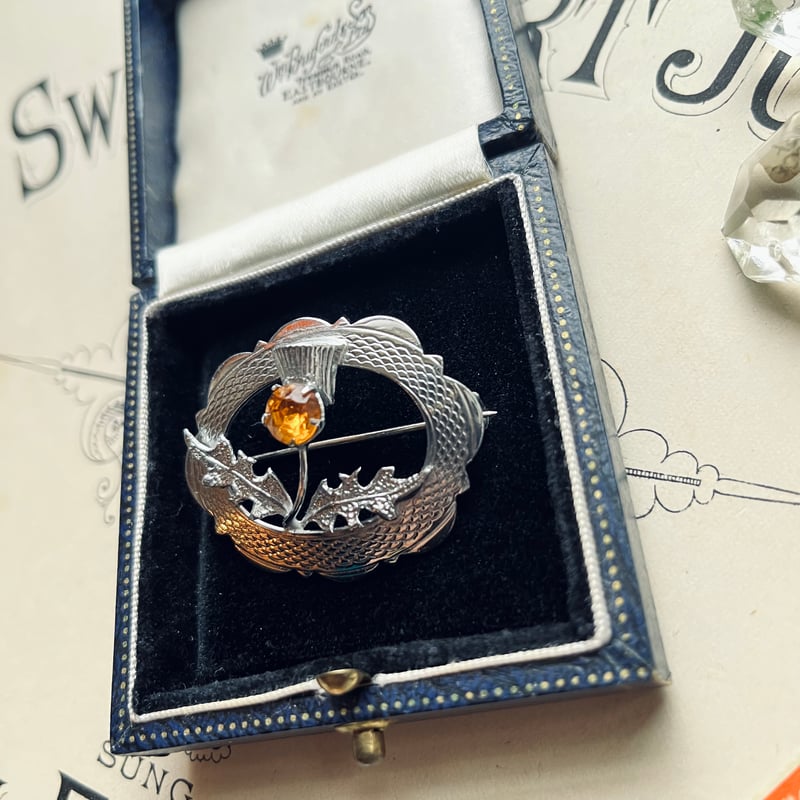 ○ab-446/ MIZPAH製 シスル(あざみ）のブローチ | PISKEY