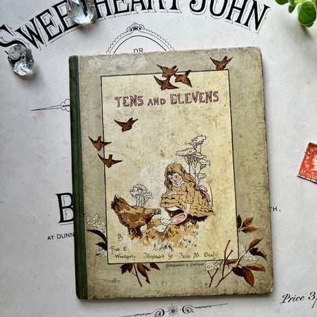 ●vp-52/1892年サイン入り 詩集絵本「TENS AND ELEVENS」