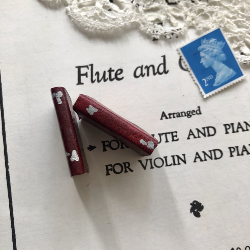 ミニチュア 本革装丁 洋書④ ハード本 フランス洋書 ボタニカル