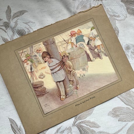 ●s-62/Mabel Lucie Attwell  1920年代「PETER PAN」の挿絵A/カラープレート