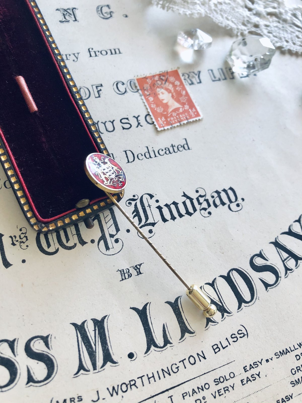 フランス　アンティーク　金バリ　矢のデザイン。ハットピン2本。長期保存、現状 フランス アンティーク 金バリ 矢のデザイン。ハットピン2本。長期保存