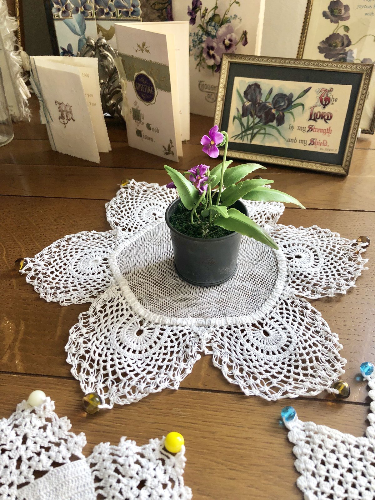 海外店ジャグカバー★レースドイリー10星形スカラップ&天使と薔薇マグネット新品 海外店ジャグカバー☆レースドイリー10星形スカラップ&天使と薔薇