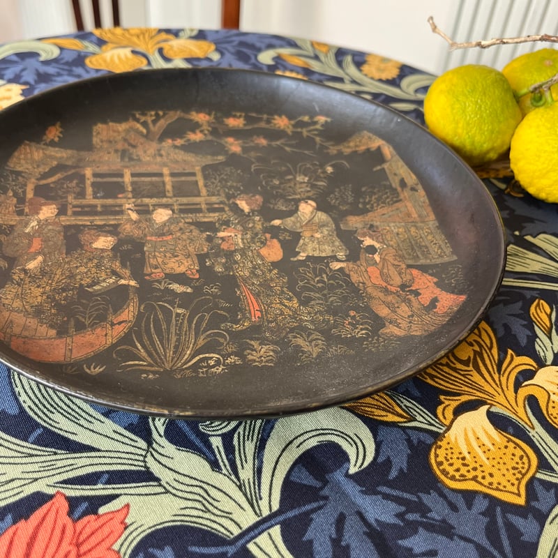 ○s-104/ パピエマシェのシノワズリのトレイ | PISKEY -イギリスの