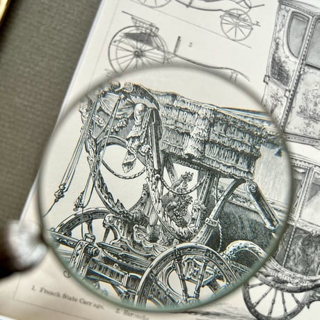 ●ｒ-29/ 19世紀アンティークプリント 「CARRIAGES/馬車」A