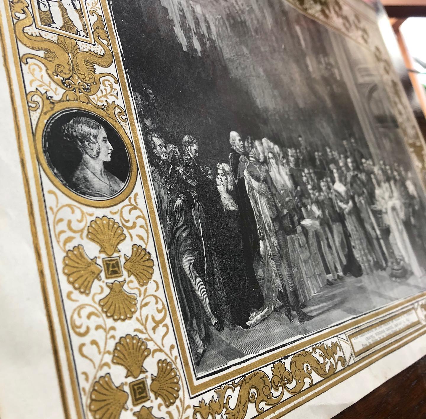 ○r-8/ 1887年 ヴィクトリア女王＆アルバート公の大判アンティーク