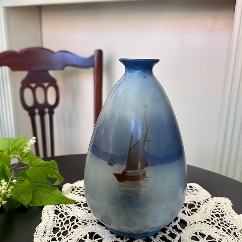 イギリス SHELLEY シェリー 手描きの花瓶 アンティーク フラワーベース