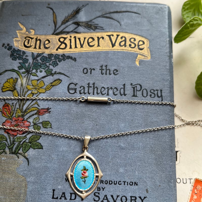 ○ab-443/シルバー&ギローシュエナメル チャールズ・ホーナー社 薔薇の