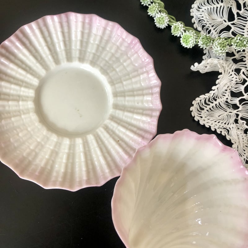 Belleek ベリーク ハートの盛皿 belleek ベリーク ハート型皿/リーフ型皿 4枚セット①〜④ 食器