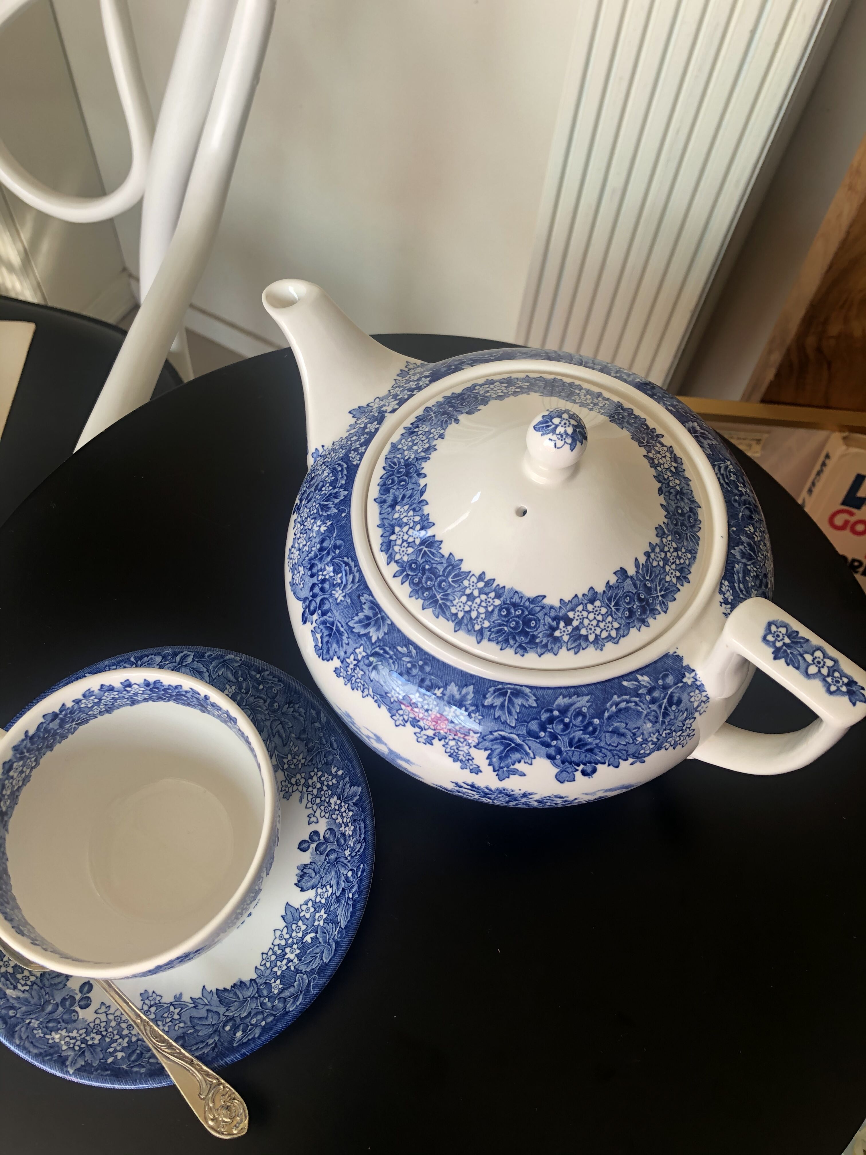 ○po-20/Wedgewood 「ロマンティックイングランド」ティーポット