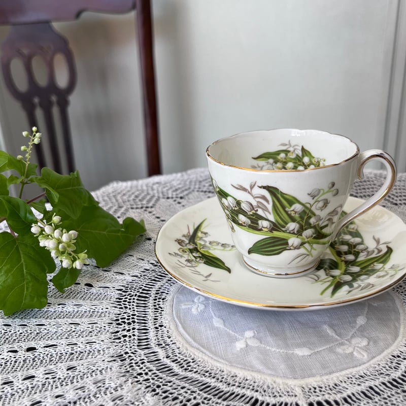 ○po-107/Adderley アダレイ すずらんのデミカップ | PISKEY -イギリス