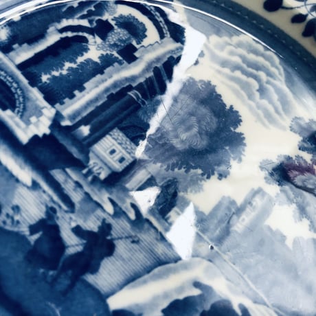 ●po-21/Spode 「ブルーイタリアン」プレート23ｃｍ