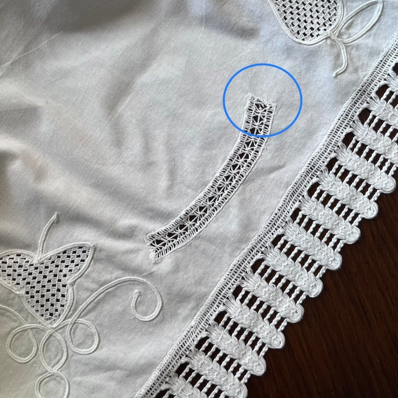 イギリスVintage　白糸カットワーク　テーブルクロス イギリスVintage 白糸カットワーク テーブルクロス - メルカリ