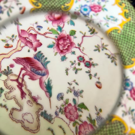 ●sh-37/ワイルマン社 シノワズリ 花鳥文様のプレート