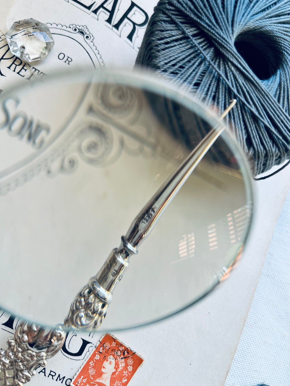 ○ab-438/ヴィクトリアン 1895年シルバー製のかぎ針 | PISKEY