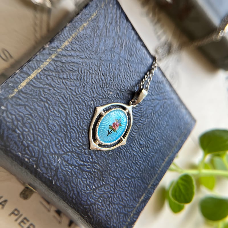 ○ab-443/シルバー&ギローシュエナメル チャールズ・ホーナー社 薔薇の