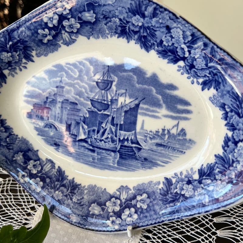 ○po-136/1920年代製 Wedgwood「Ferrara フェラーラ」プレート | P