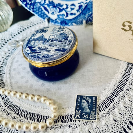 ●po-143/Spode ケース付き「Rome」エナメルボックス