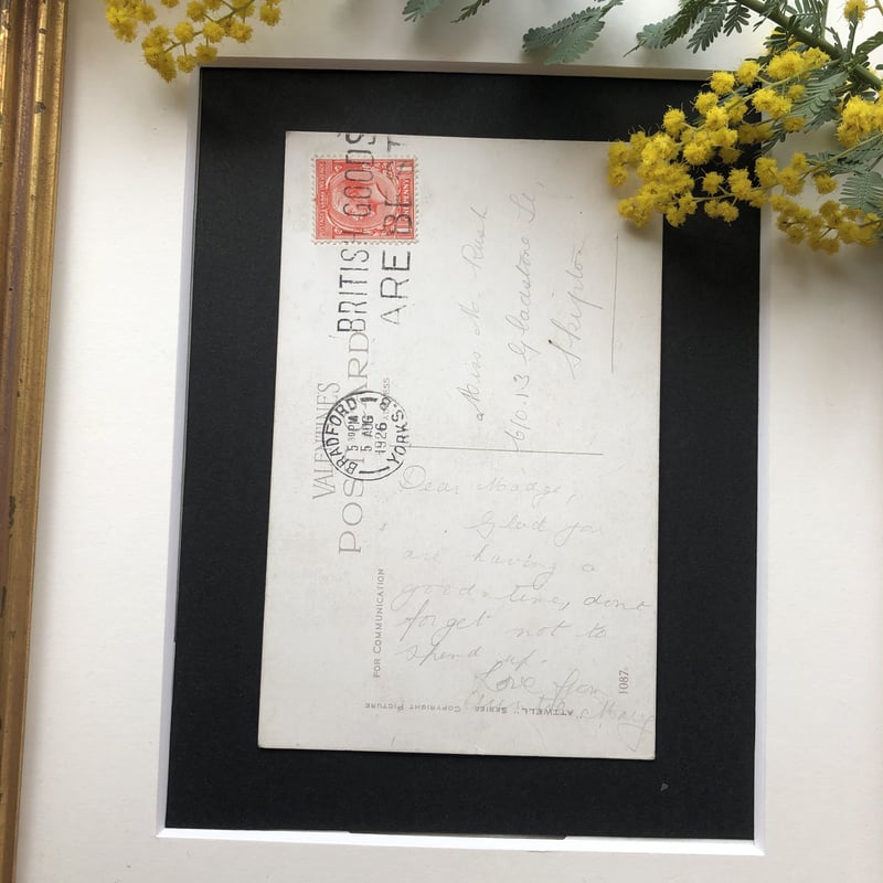 ○s-56/Lucie Attwell 1926年 青い鳥と女の子のポストカード | PIS