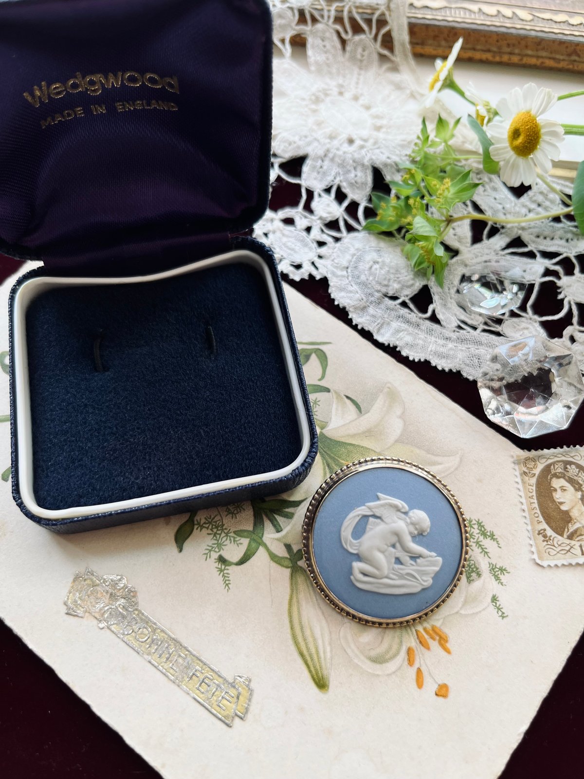 ○ab-478/ウェッジウッド シルバー×ジャスパー ケース入り天使の