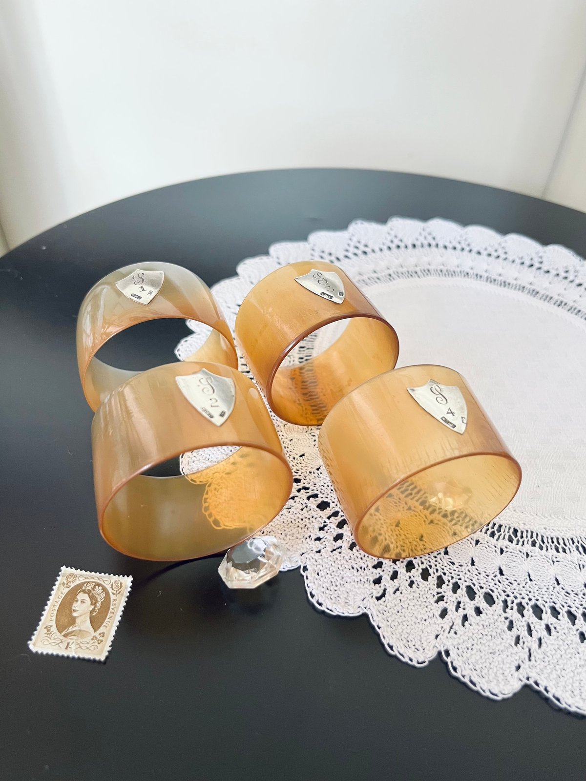 シルバー925 ナプキンリング 4個 スターリングシルバー 純銀 イギリス製 シルバー925 ナプキンリング 4個 スターリングシルバー 純銀 イギリス製