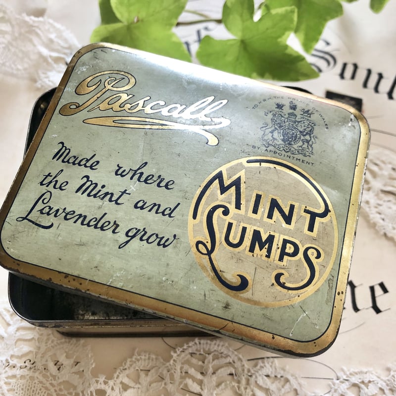 ○h-7/王室御用達のマーク付きミント缶 | PISKEY -イギリスのふるい