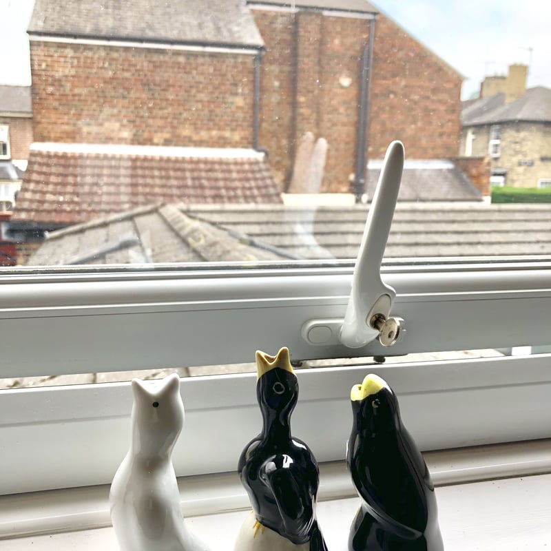 ○s-46/白いパイバードA | PISKEY -イギリスのふるいものかわいいもの-