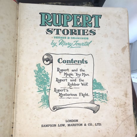 ●vp-10/1947年版大型絵本 初代メアリー・タートルの「 RUPERT /ルパート」