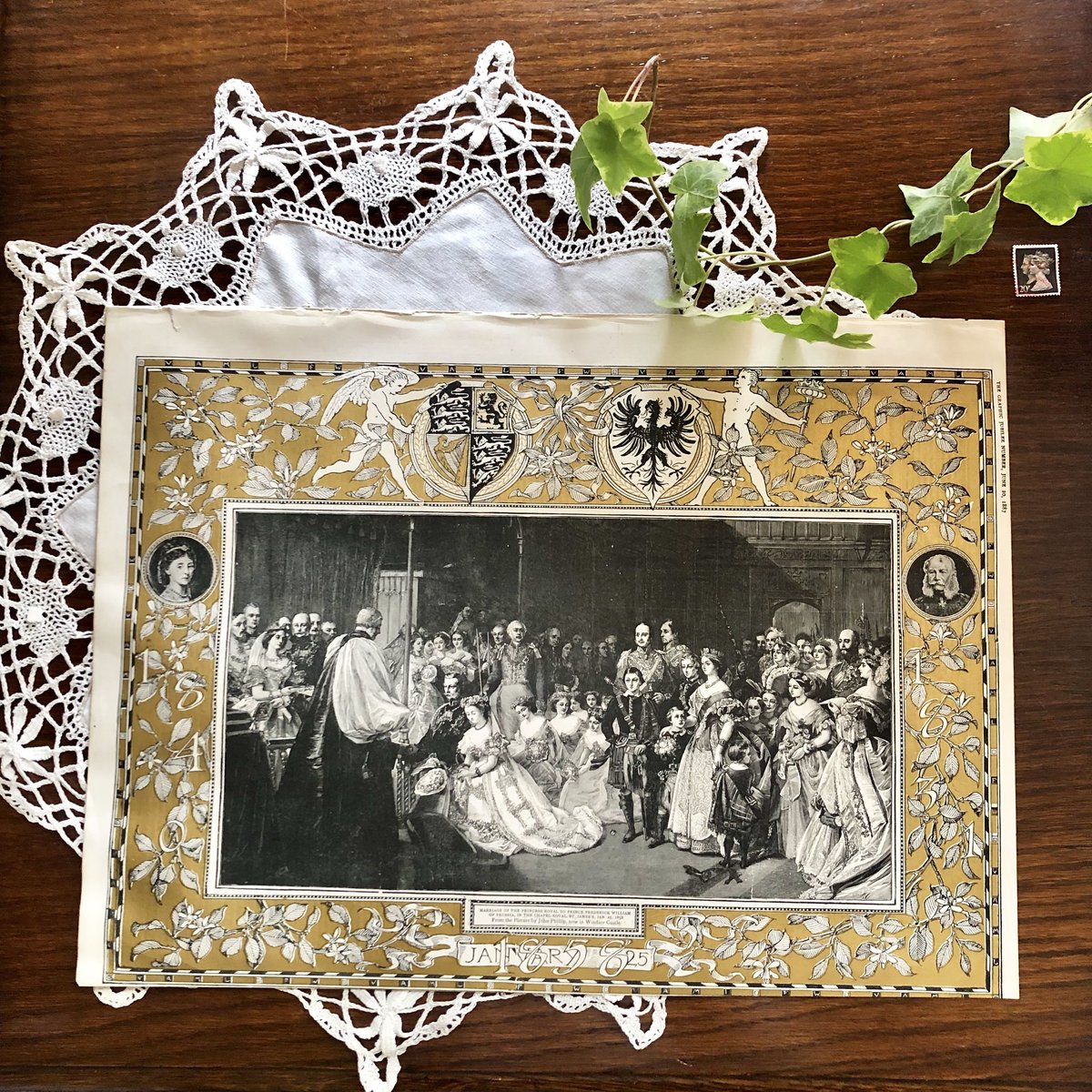 1844年 イギリス ビクトリア女王 小型 虹色トーン レア 貴重 1844年 イギリス ビクトリア女王 小型 虹色トーン レア 貴重