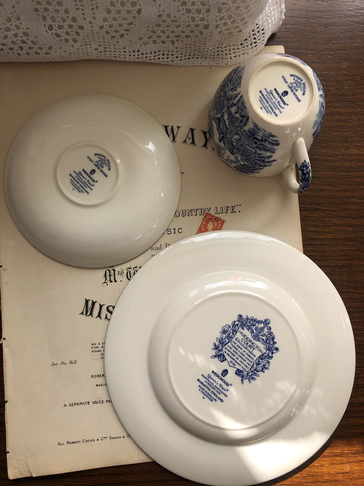 ○po-17/ウェッジウッド ロマンティックイングランド セット カップ