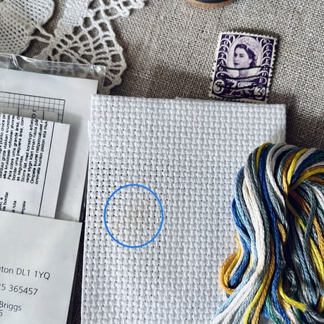 ●o-101/クロスステッチ刺繍キット「カップ＆ソーサー」