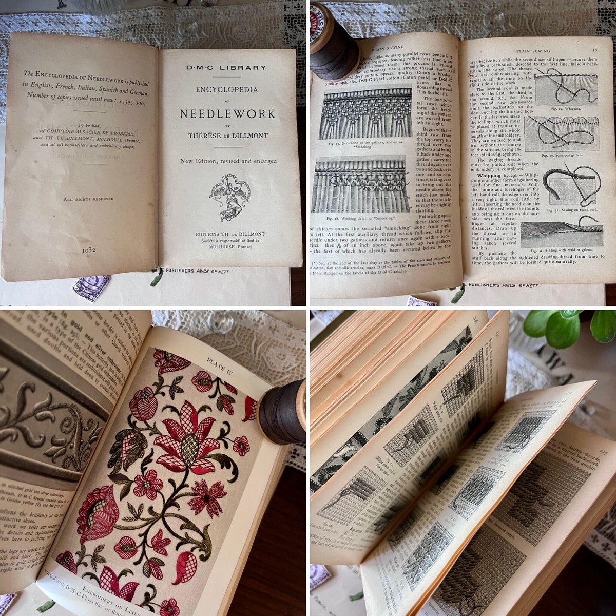 ○vp-25/1900年頃 DMC社ニードルワーク百科事典 | PISKEY -イギリス