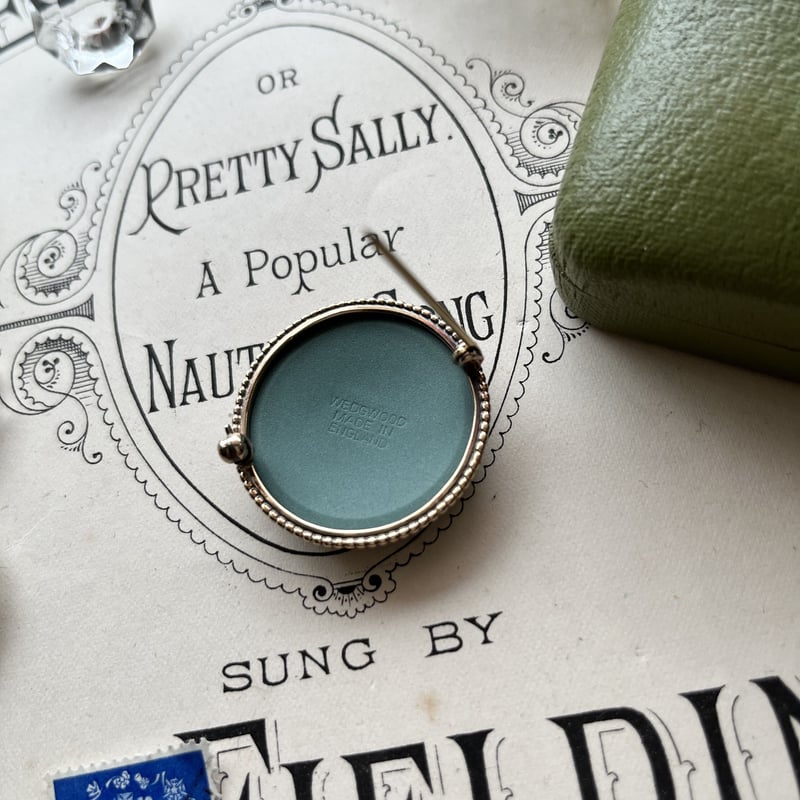 4451 ウェッジウッド ヴィンテージ シルバーブローチ ジャスパー Sv925 ヴィンテージ WEDGWOOD☆ウエッジウッド ジャスパーウエア