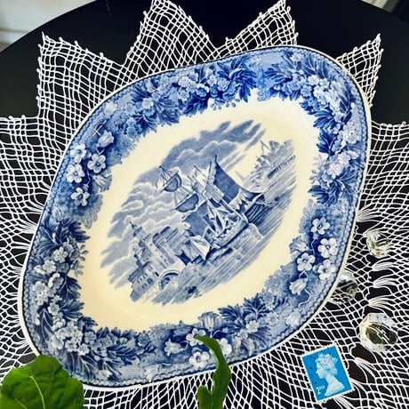 ●po-136/1920年代製 Wedgwood「Ferrara フェラーラ」プレート