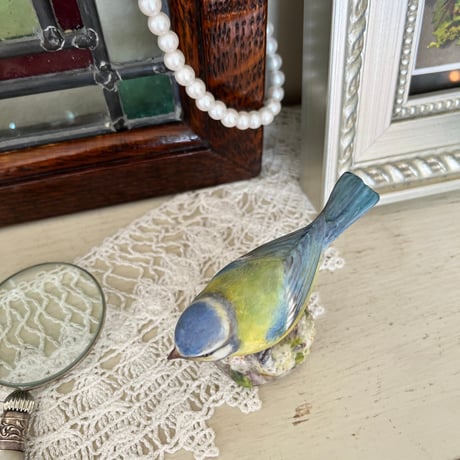 ●po-206/Royal Worcester ハンドペイントの小鳥
