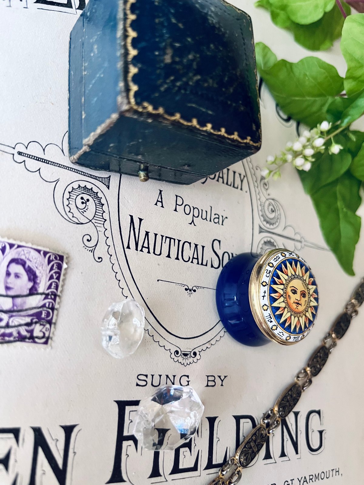 ○o-138/ハンドペイントの「zodiac」エナメルボックス | PISKEY